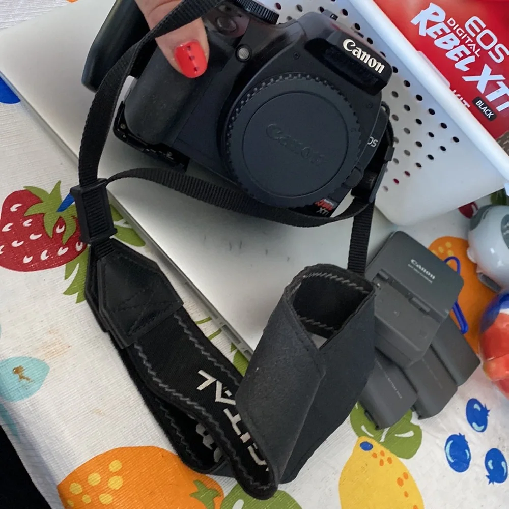 Canon EOS digital rebel still black camera